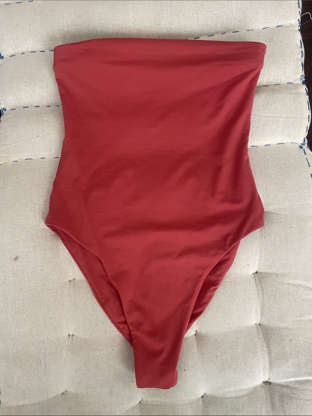 Toast Swimwear Strapless One-Piece Swimsuit in Astro Dust